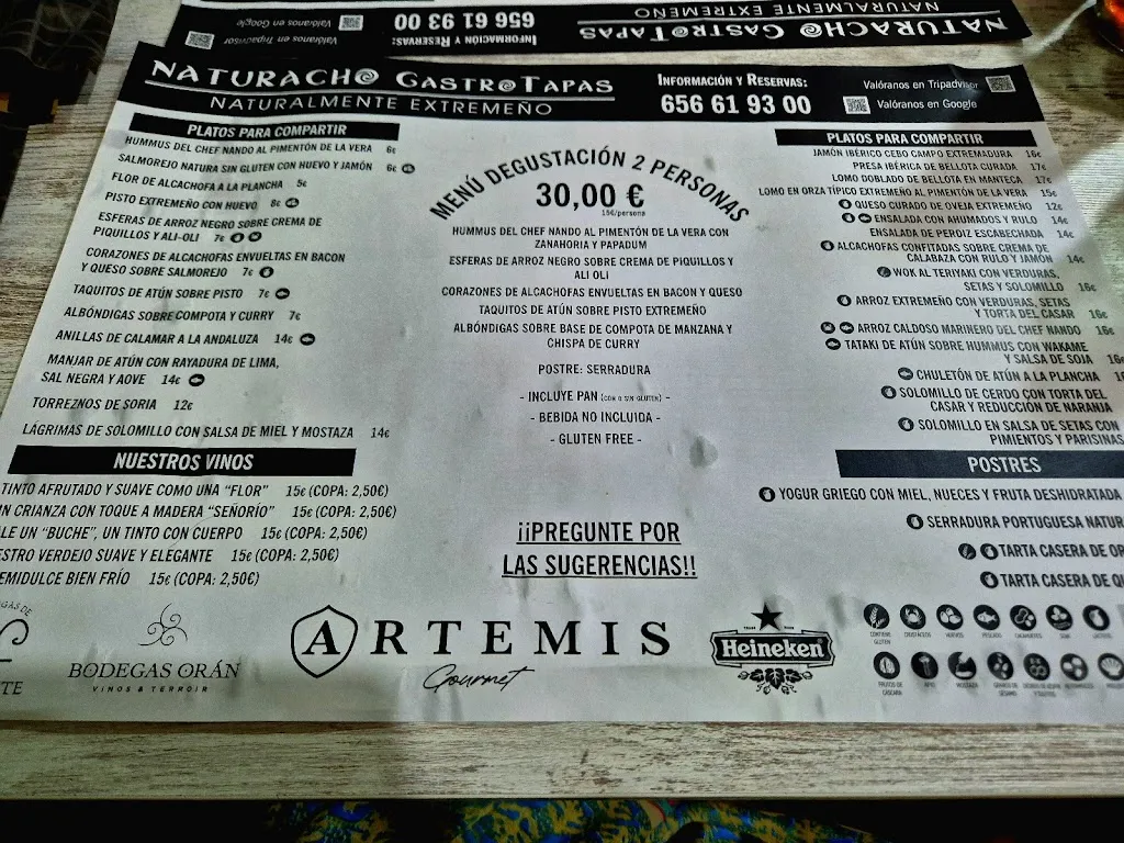 Menu_NATURACHO GastroTapas_Mérida_image_4