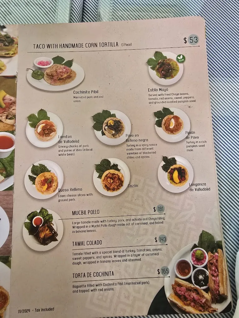 Menu_La Chaya Maya Casona_Mérida_image_4