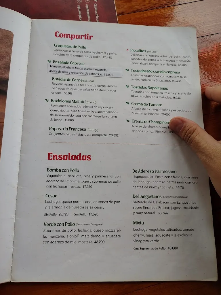 Menu_Pizzas Piccolo La 80_Medellín_image_1