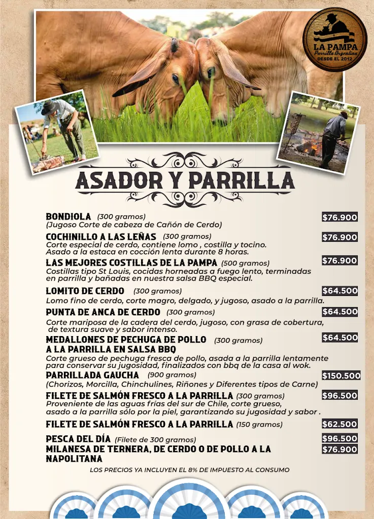 Menu_La Pampa Parrilla Argentina Provenza Medellin_Medellín_immagine_1