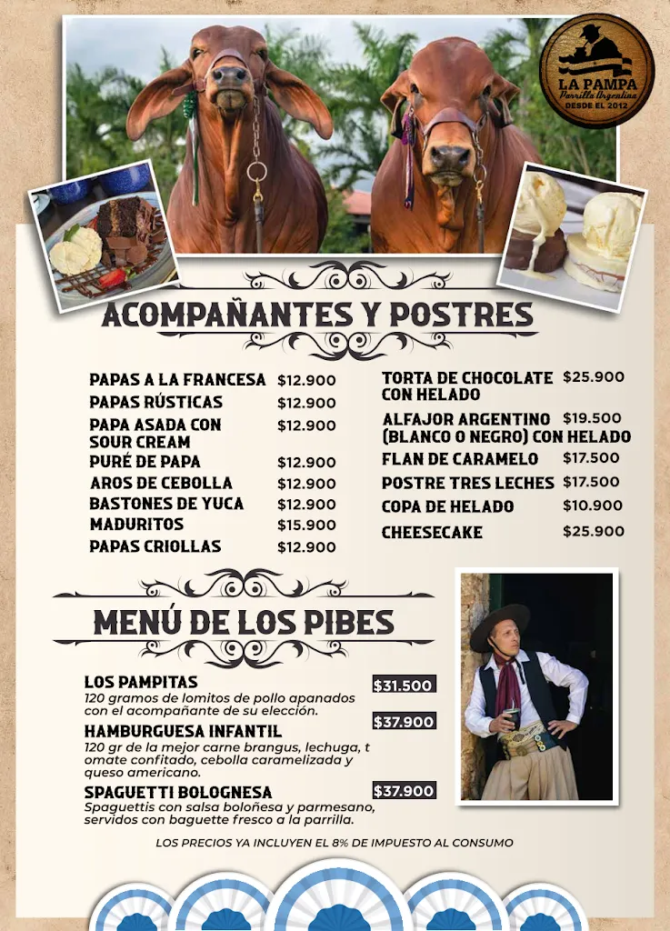 Menu_La Pampa Parrilla Argentina Provenza Medellin_Medellín_immagine_2