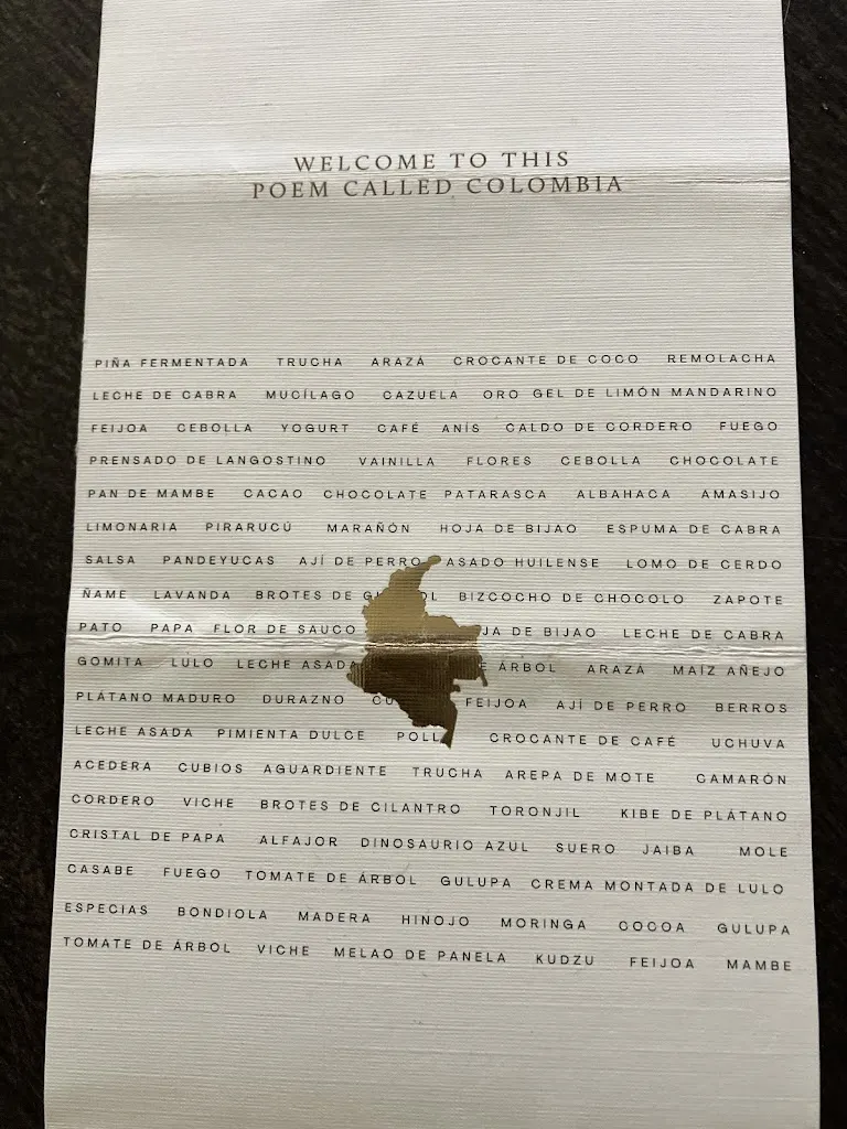 Menu_Elcielo Medellín Restaurant_Medellín_image_1