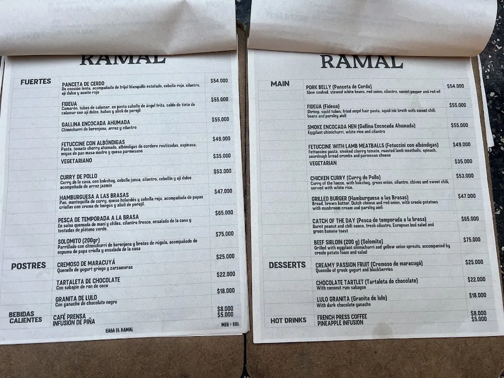 Menu_Casa El Ramal_Medellín_image_2