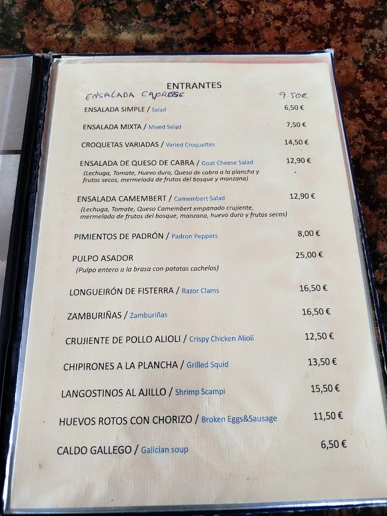 Menu_Restaurante Asador San Roque, en Fisterra_Fisterra_immagine_1