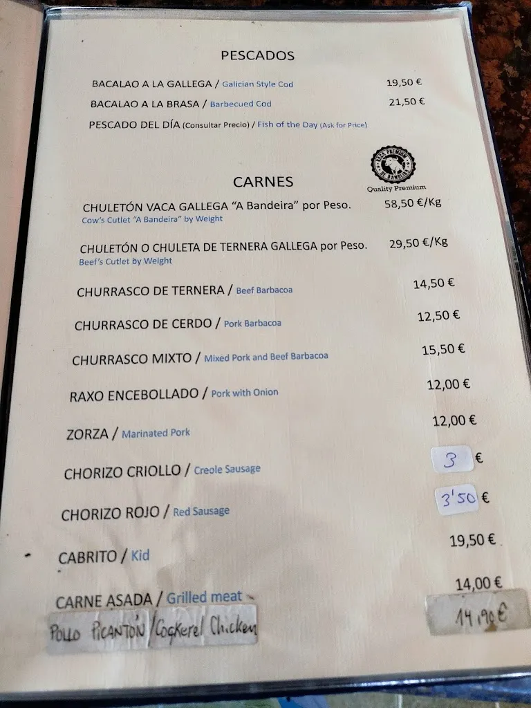 Menu_Restaurante Asador San Roque, en Fisterra_Fisterra_immagine_2