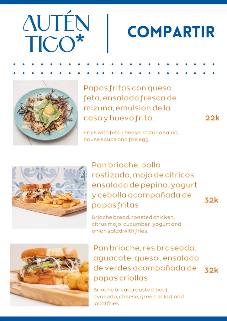 Menu_Restaurante Auténtico - Comida Casual Medellín_Medellín_image_1