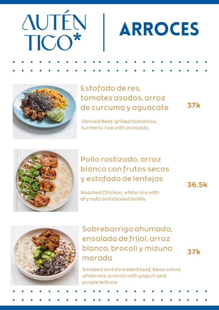 Menu_Restaurante Auténtico - Comida Casual Medellín_Medellín_image_2