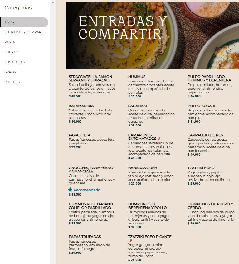 Menu_Egeo | Restaurante Mediterráneo Medellín_Medellín_image_1