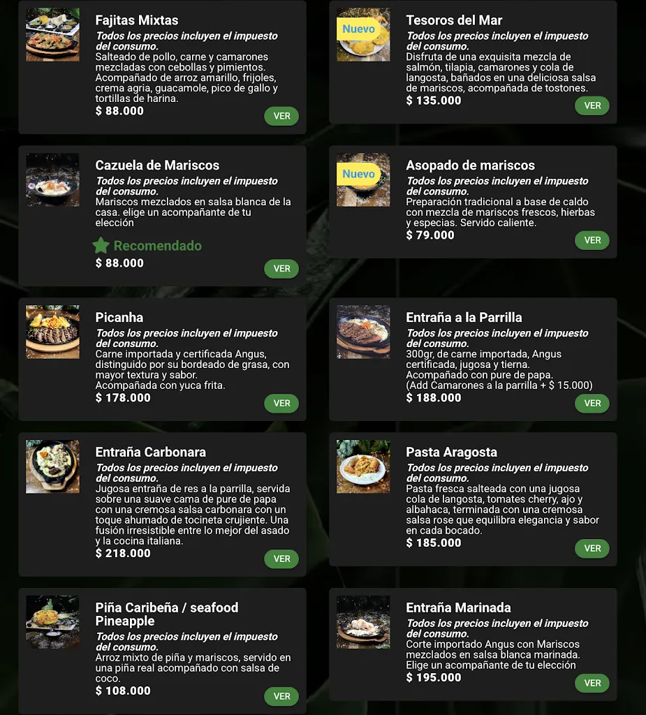 Menu_MOJITOS RESTAURANT BAR_Medellín_immagine_1