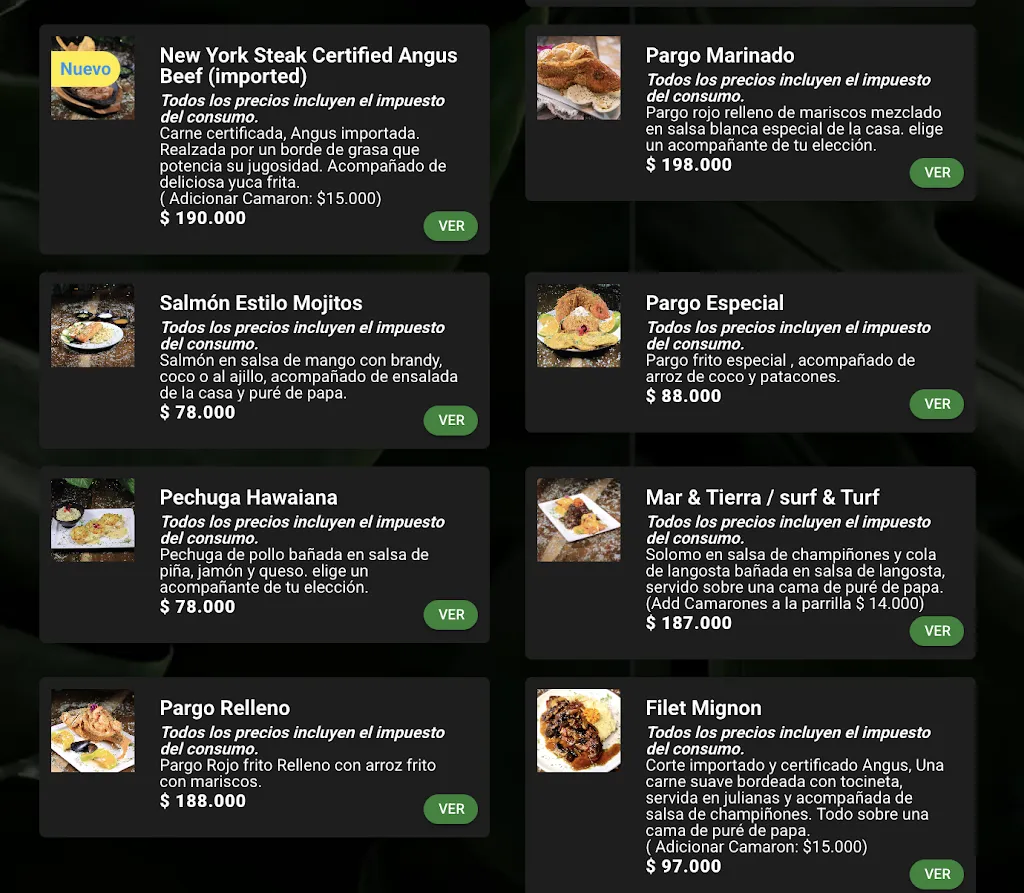 Menu_MOJITOS RESTAURANT BAR_Medellín_immagine_3