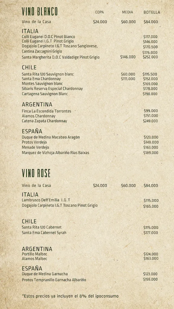 Menu_il Castello_Medellín_image_1