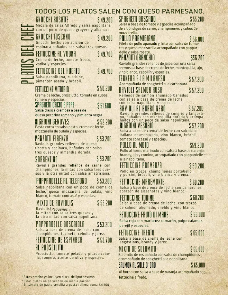 Menu_il Castello_Medellín_image_3