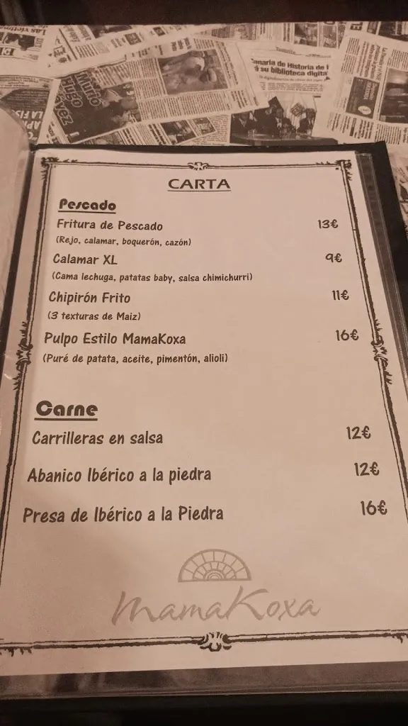 Menu_Bar restaurante Mamakoxa_Oliva de la Frontera_image_2