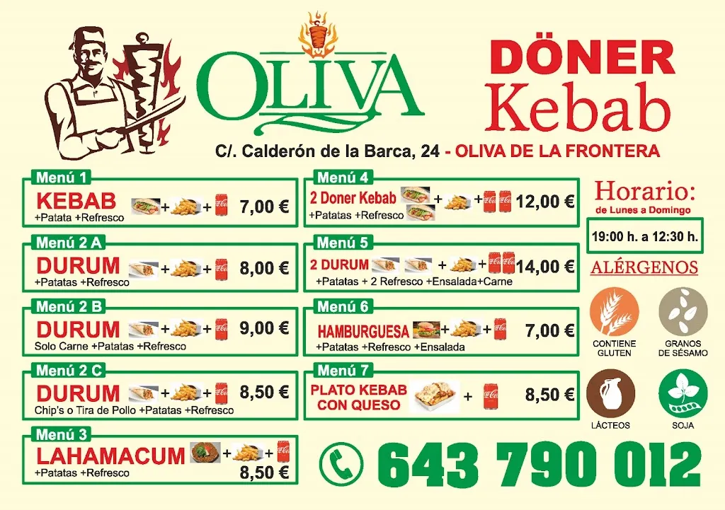 Menu_Oliva Donner Kebab_Oliva de la Frontera_image_2