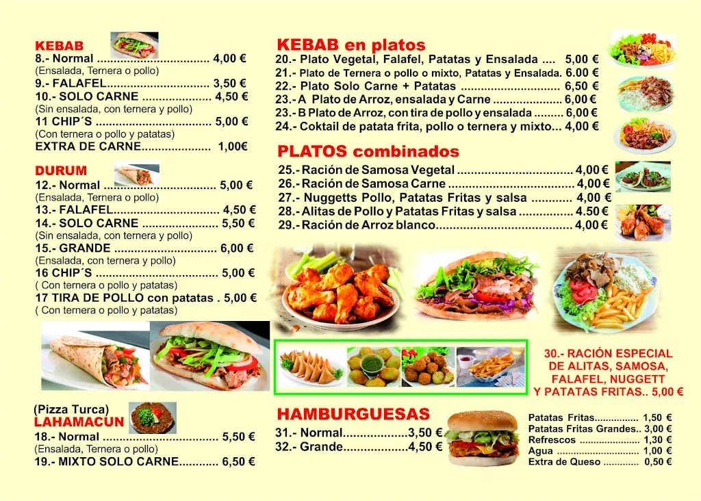 Menu_Oliva Donner Kebab_Oliva de la Frontera_image_3