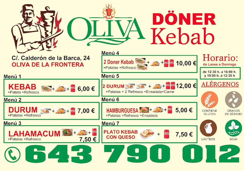 Menu_Oliva Donner Kebab_Oliva de la Frontera_image_4