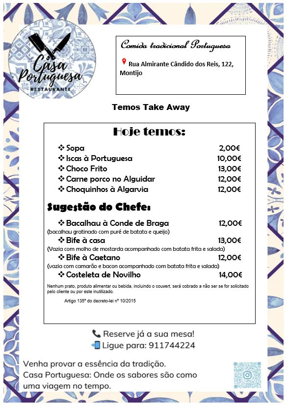 Menu_Restaurante Casa Portuguesa_Montijo_image_1