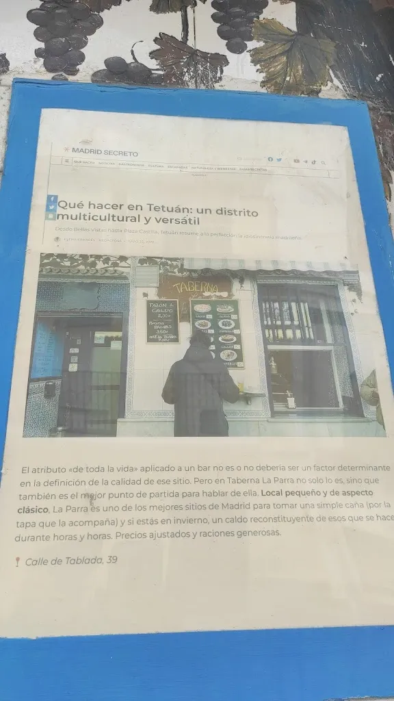 jhohann carvajal_Taberna La Parra_Parra La_review