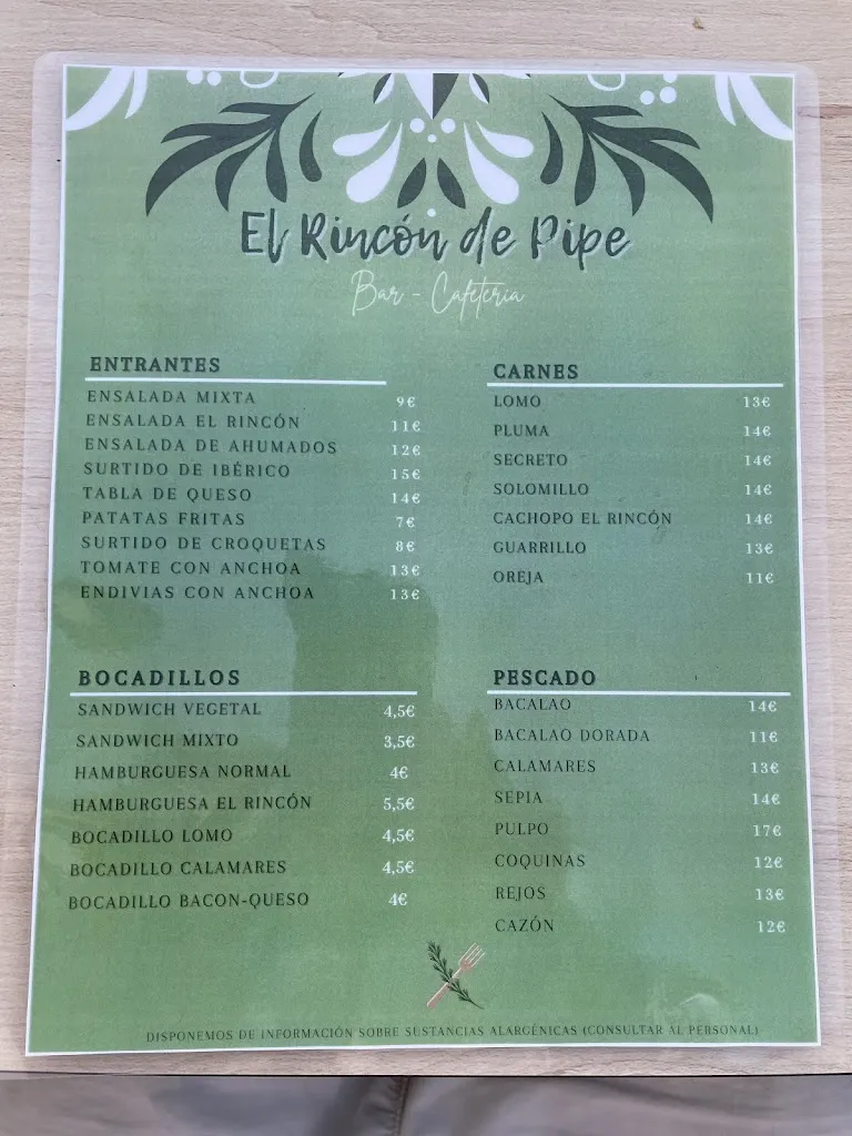 Menu_El Rincón De Pipe, Peñalsordo_Peñalsordo_immagine_1
