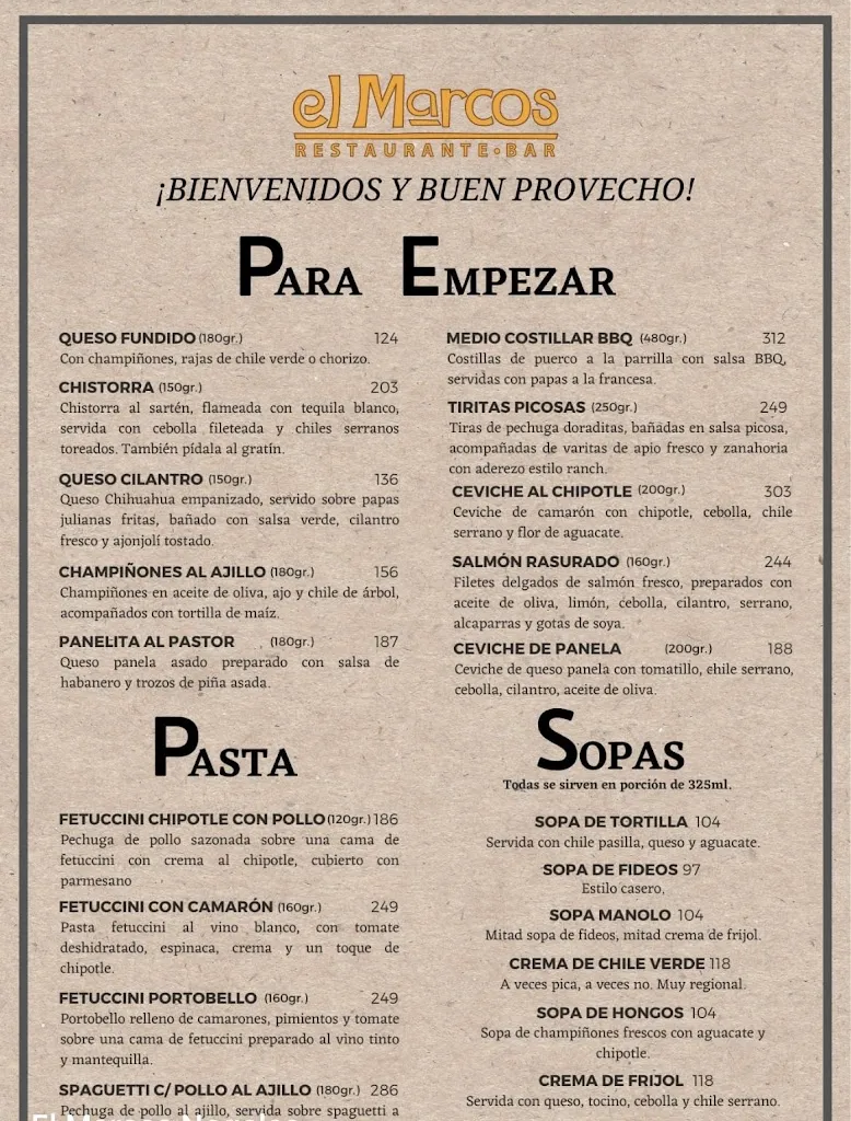Menu_Restaurant El Marcos Nogales_Nogales_image_1