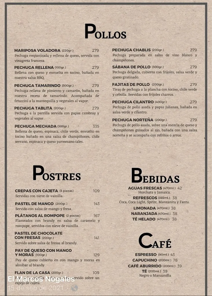 Menu_Restaurant El Marcos Nogales_Nogales_image_4