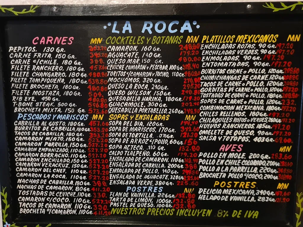 Menu_Restaurant Bar La Roca_Nogales_image_4