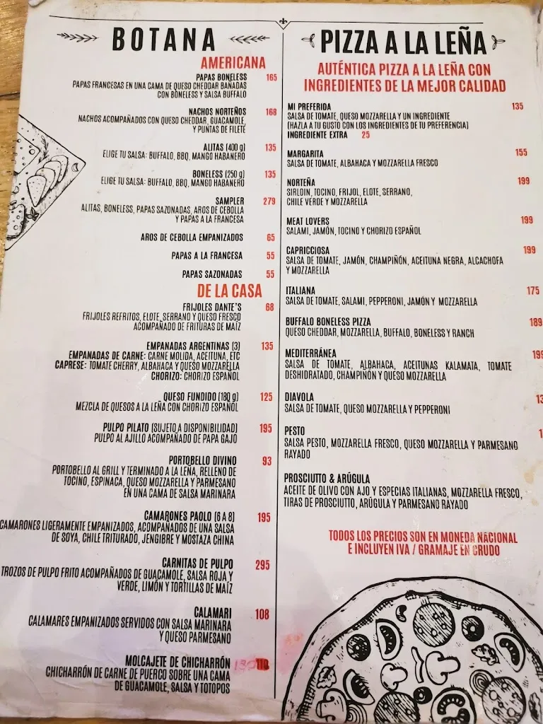 Menü_Dante's Eatery & Bar_Nogales_Bild_3