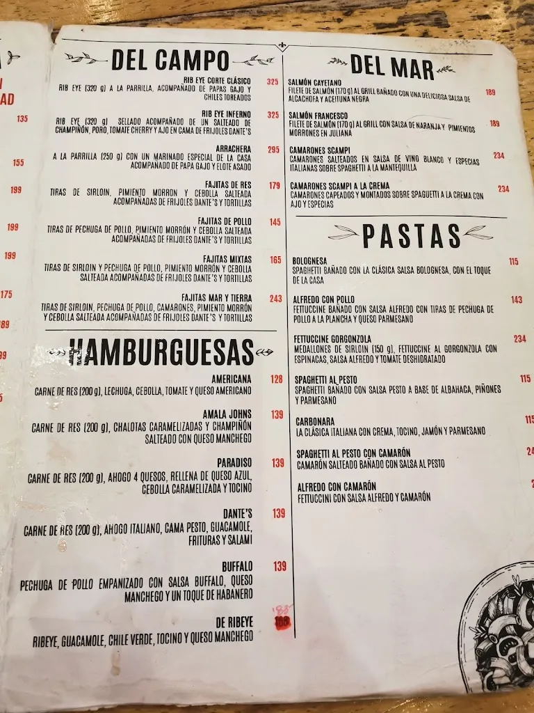 Menü_Dante's Eatery & Bar_Nogales_Bild_4