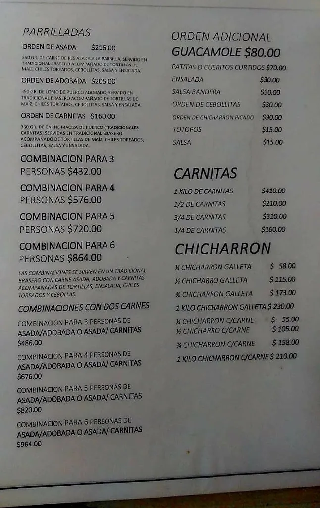 Menu_Restaurant El Túle_Nogales_image_1