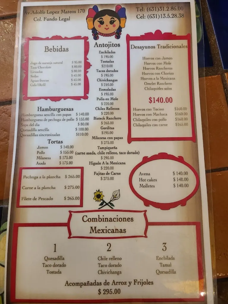 Menu_Restaurant Las Marias_Nogales_immagine_1