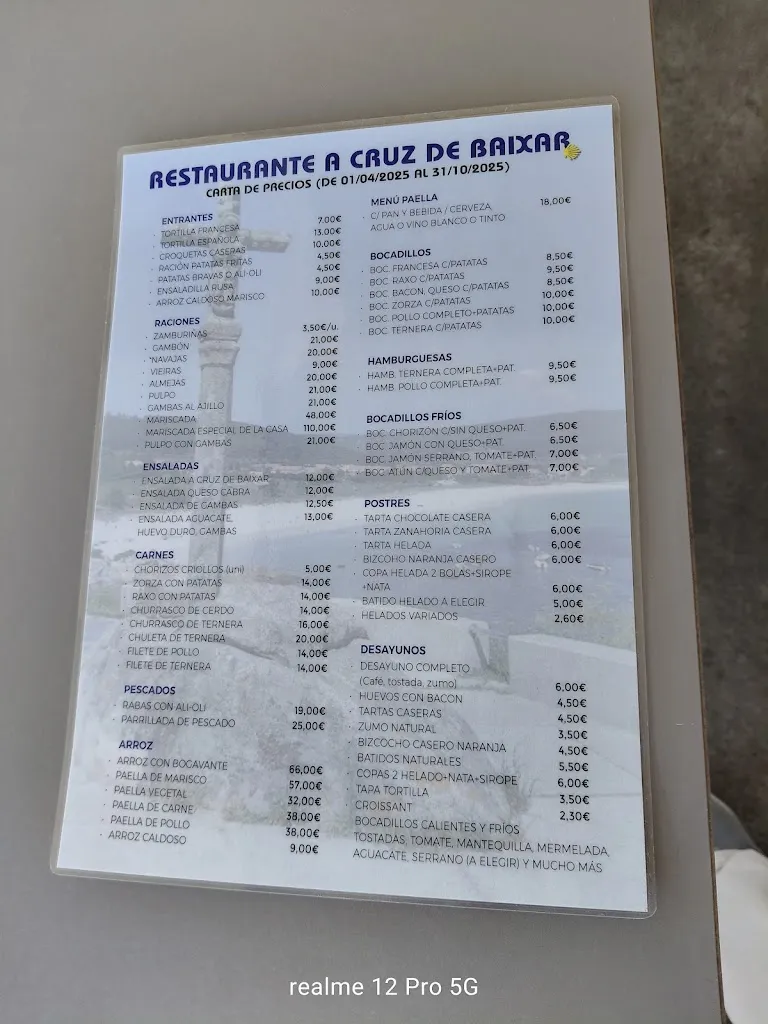 Menü_Mesón Xacobeo_Fisterra_Bild_1