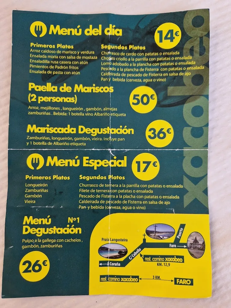 Menü_Mesón Xacobeo_Fisterra_Bild_3