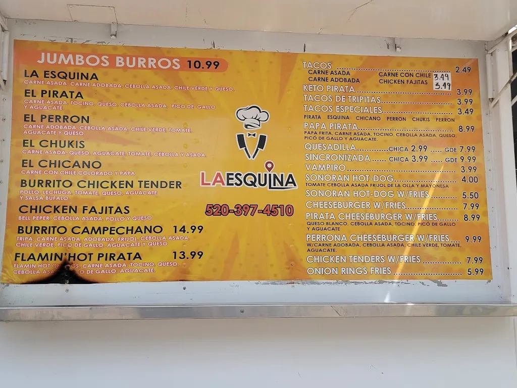 Menu_La Esquina_Nogales_image_1