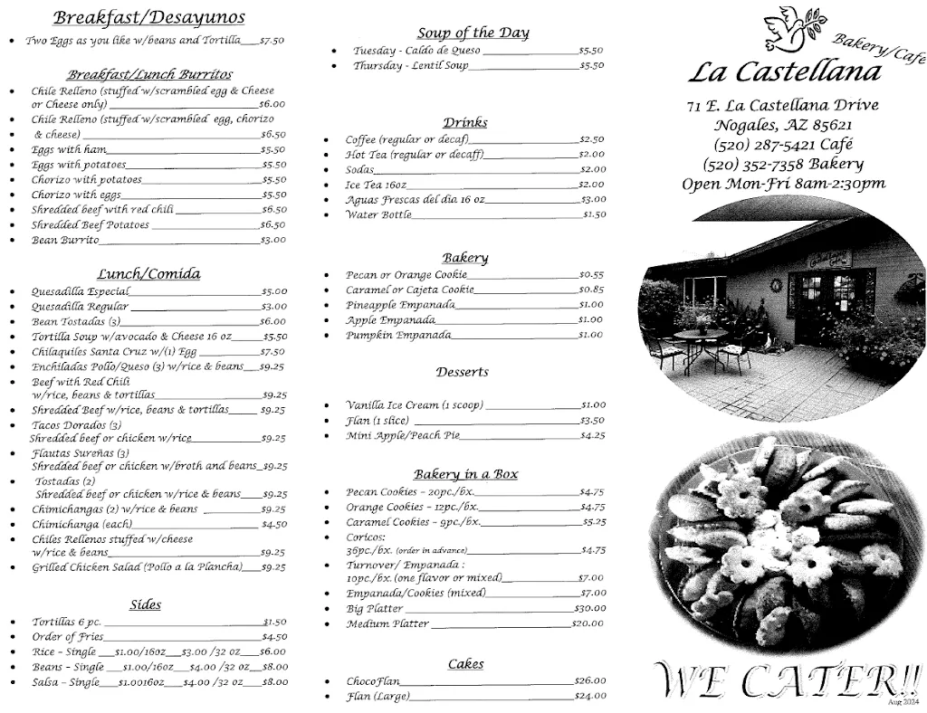Menu_La Castellana Cafe_Nogales_image_2