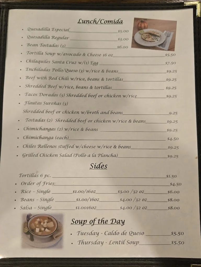 Menu_La Castellana Cafe_Nogales_image_3