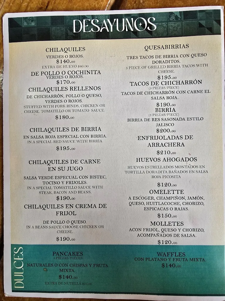Menu_La Llorona Restaurant-Cantina_Nogales_immagine_1