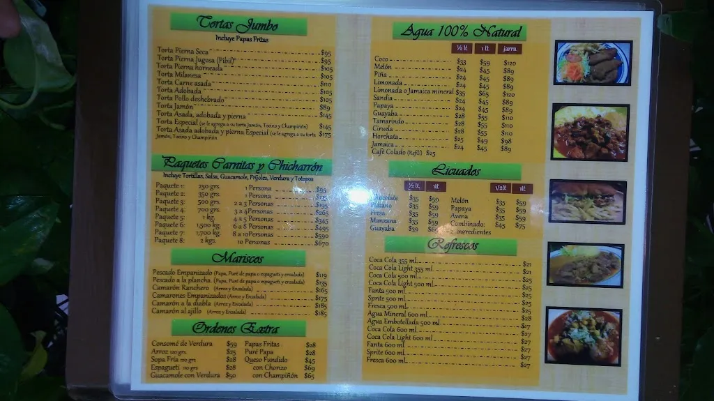 Menu_El Ensueño Restaurant_Nogales_image_1