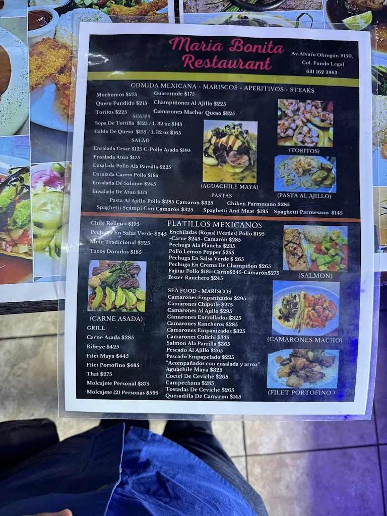Menu_Maria Bonita Restaurant_Nogales_immagine_3