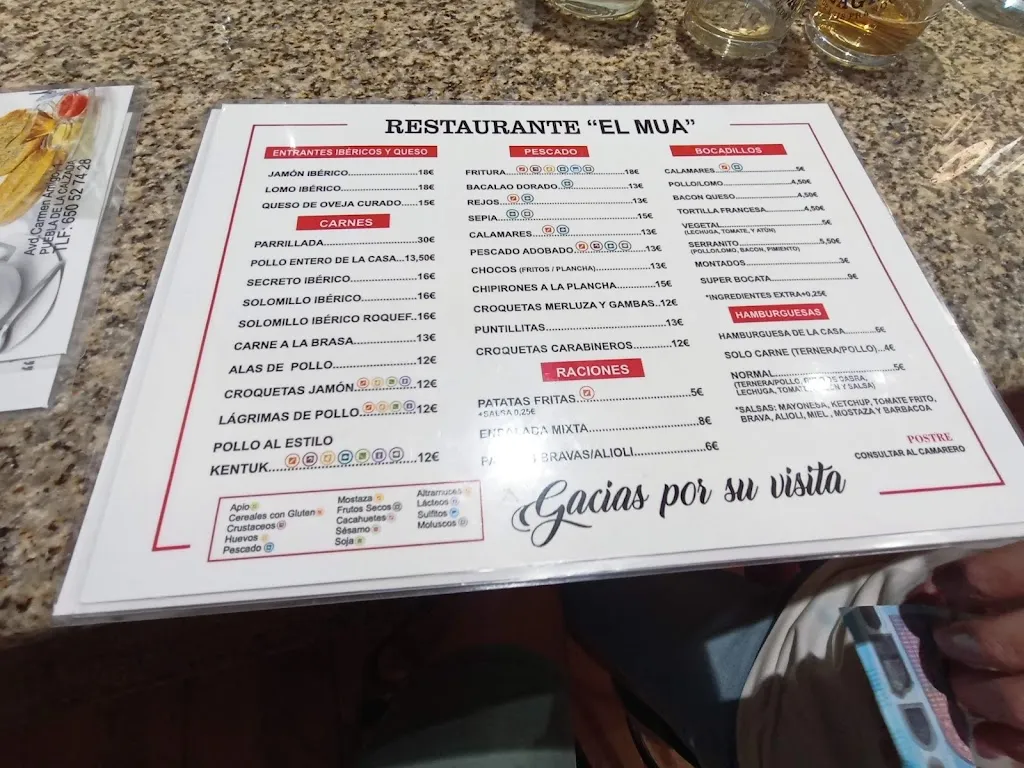 Bar Mua restaurant in Puebla de la Calzada