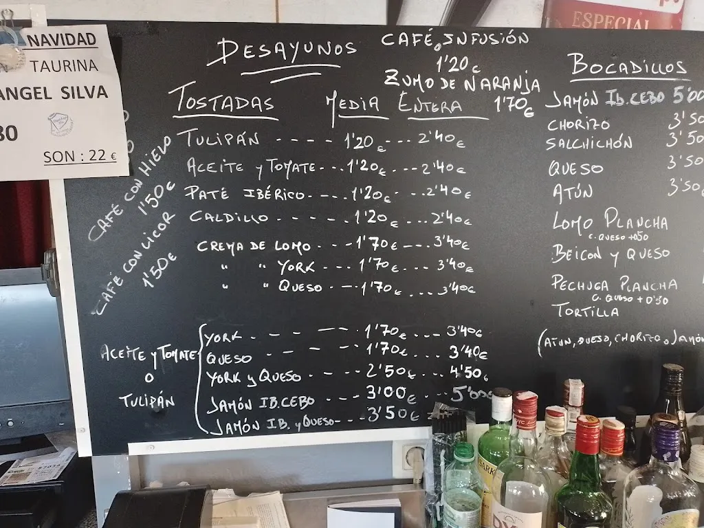 Menu_Bar gasolinera Las Noritas_Puebla de Sancho Pérez_image_1