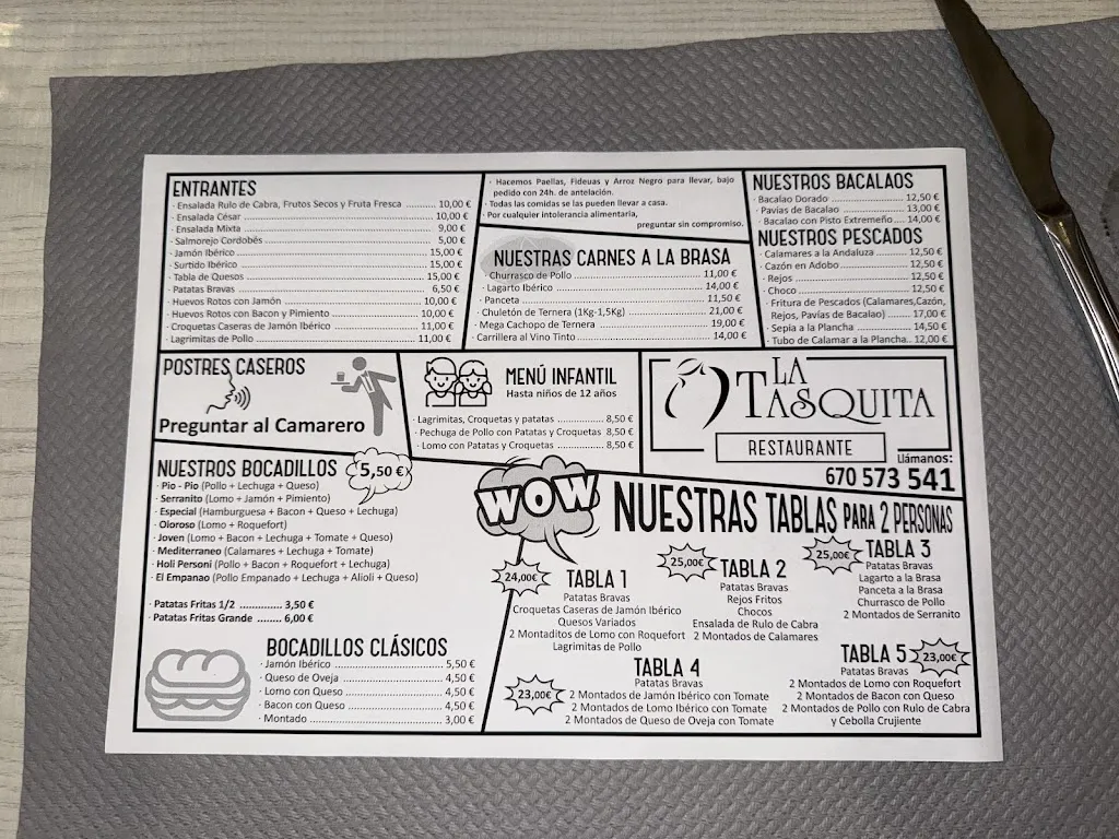 Menu_Restaurante bar la piscina_Puebla de Sancho Pérez_image_1