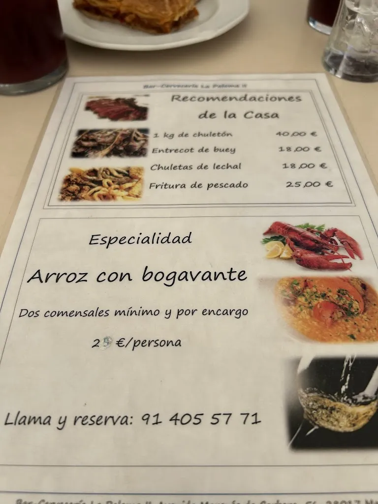 Menu_La Paloma II_Palomas_image_1