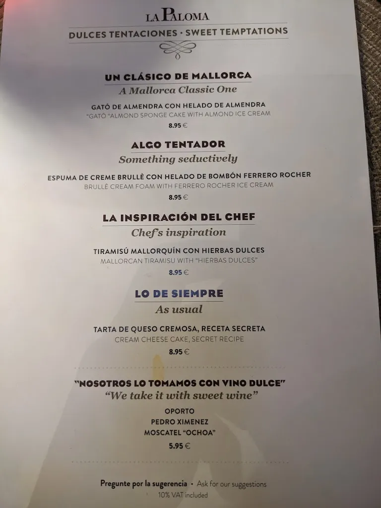 Menu_La Paloma_Palomas_image_3
