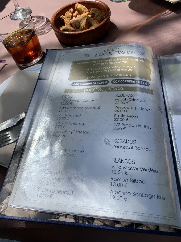 Menu_Mesón Las Palomas_Palomas_image_1