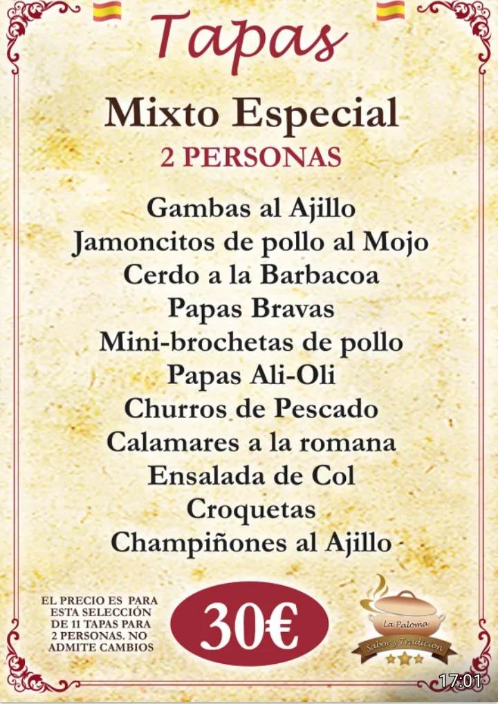 Menu_Restaurante La Paloma_Palomas_image_3