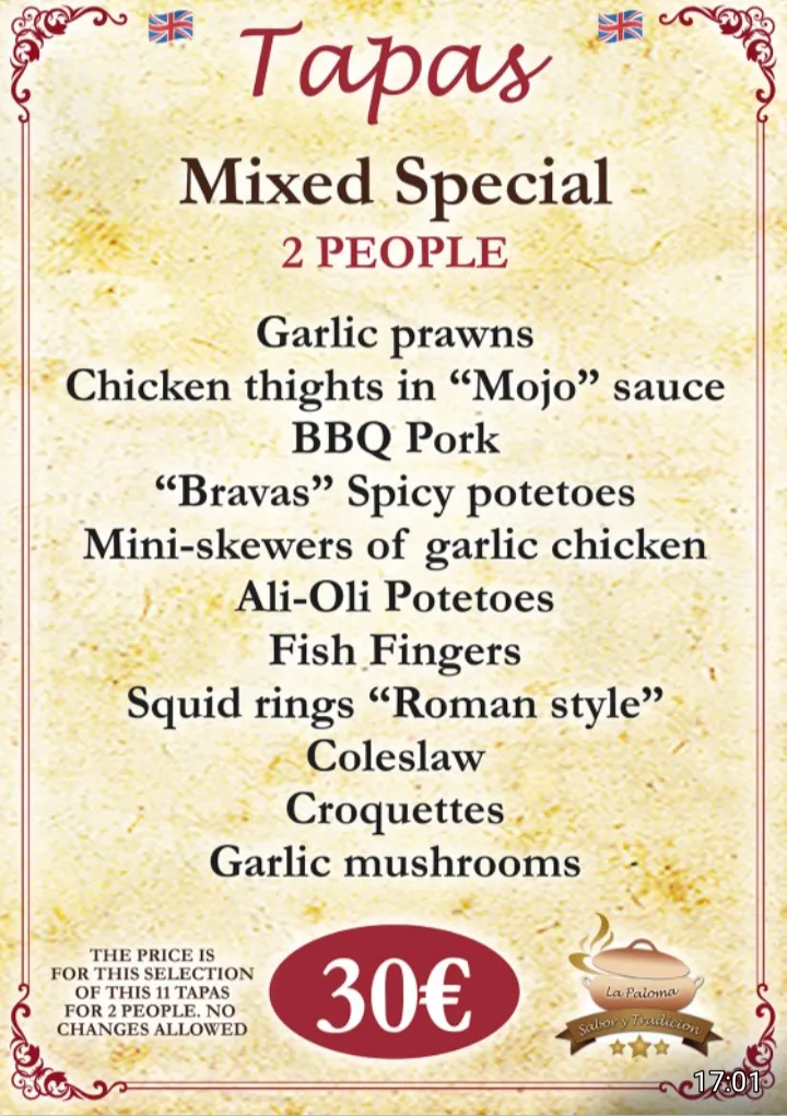 Menu_Restaurante La Paloma_Palomas_image_4