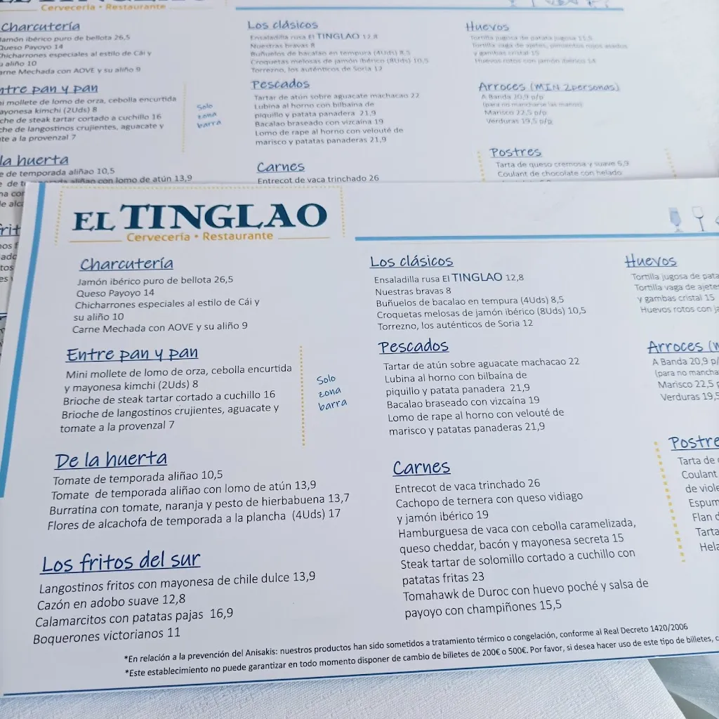 Menu_El Tinglao Cervecería y Restaurante_Palomas_immagine_4
