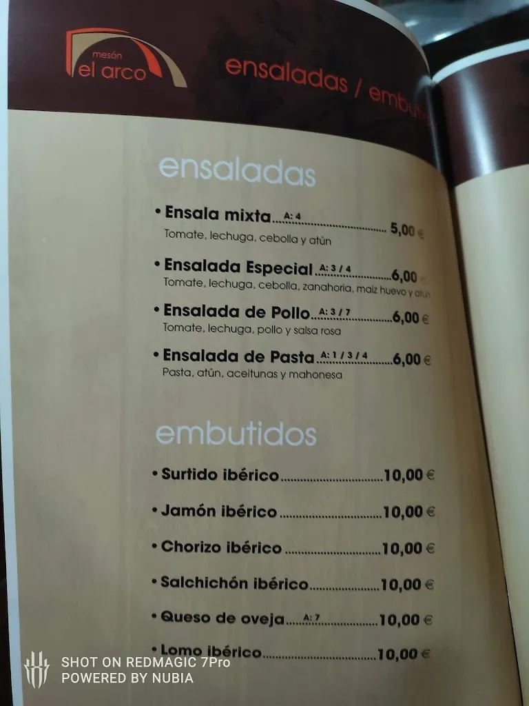Menu_MESON EL ARCO_Pueblonuevo del Guadiana_image_2