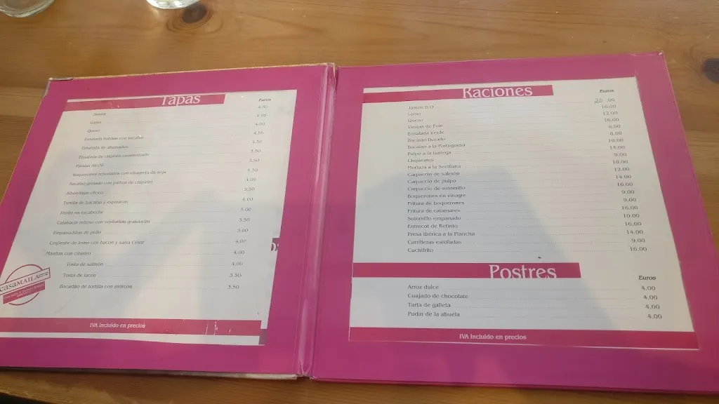 Menu_Restaurante Casa Maila_Olivenza_immagine_3