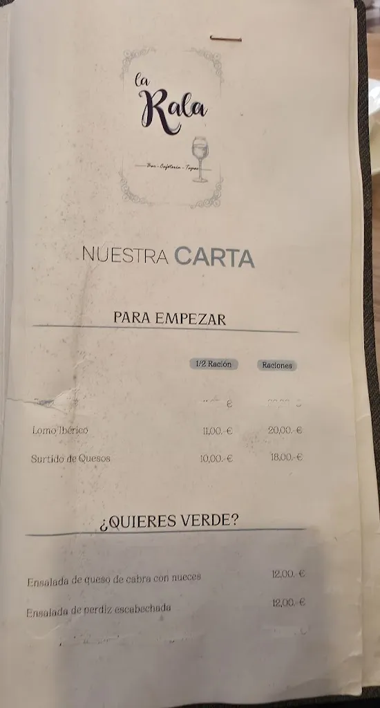 Menu_Restaurante La rala_Olivenza_image_2